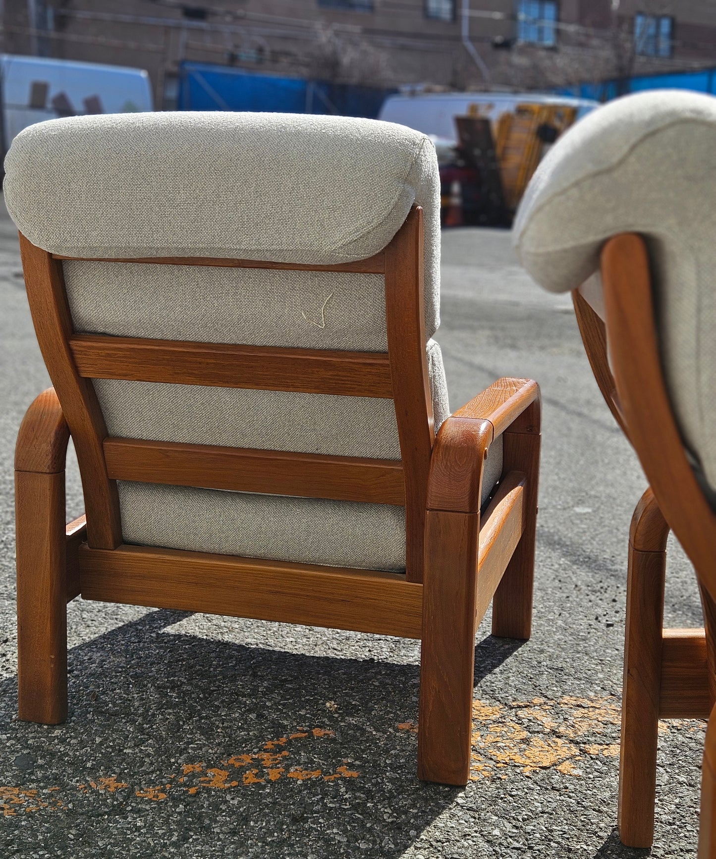 Danish Teak Lounge Chairs (Pair)