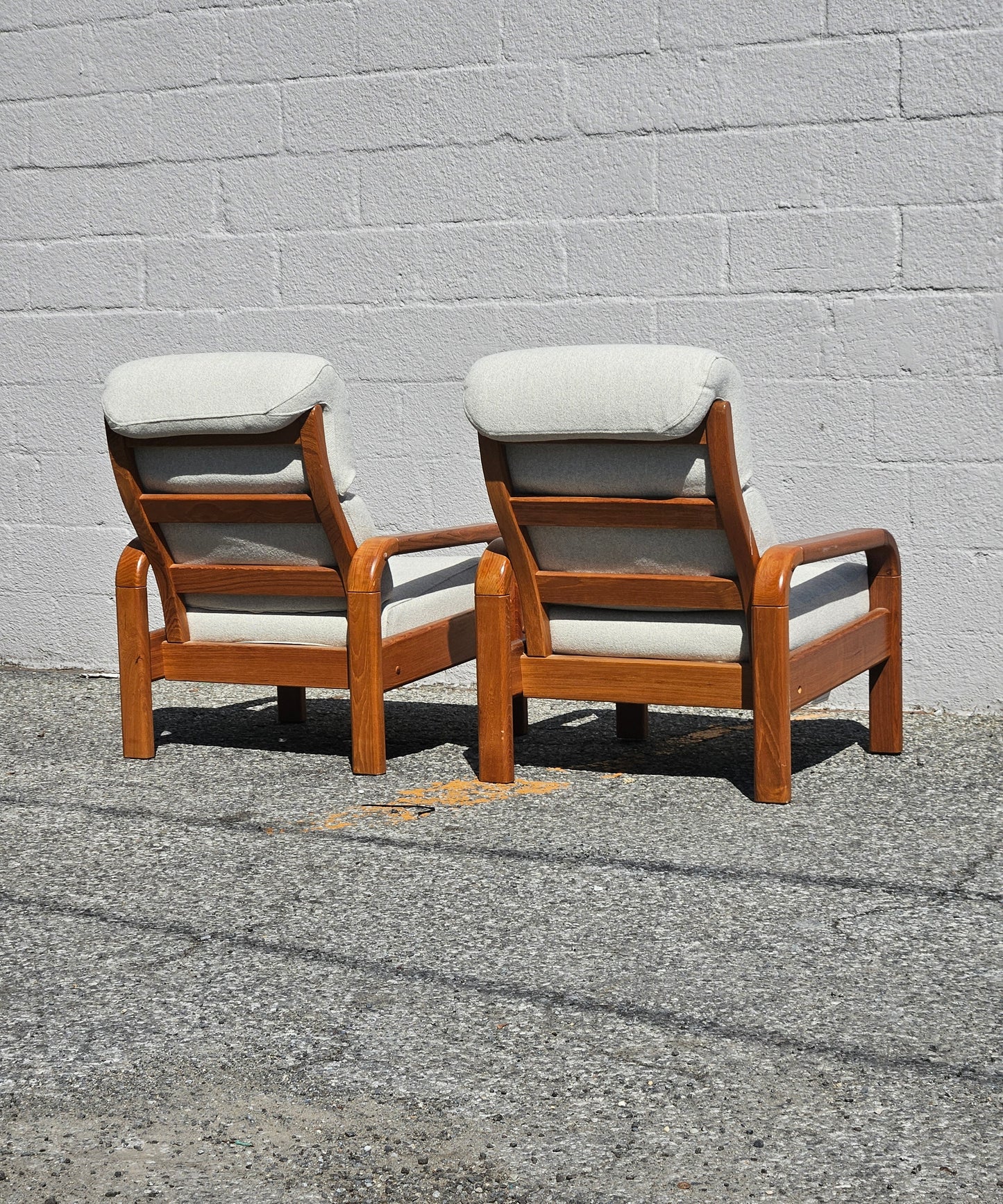 Danish Teak Lounge Chairs (Pair)