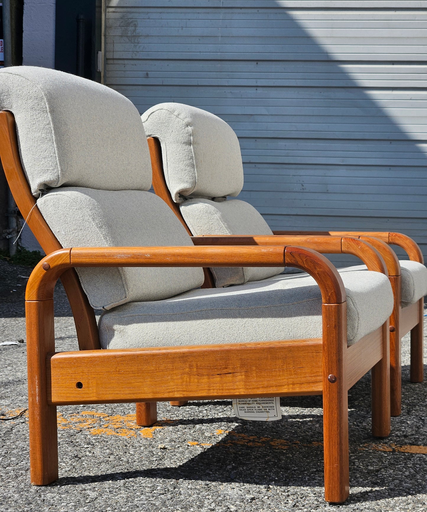 Danish Teak Lounge Chairs (Pair)
