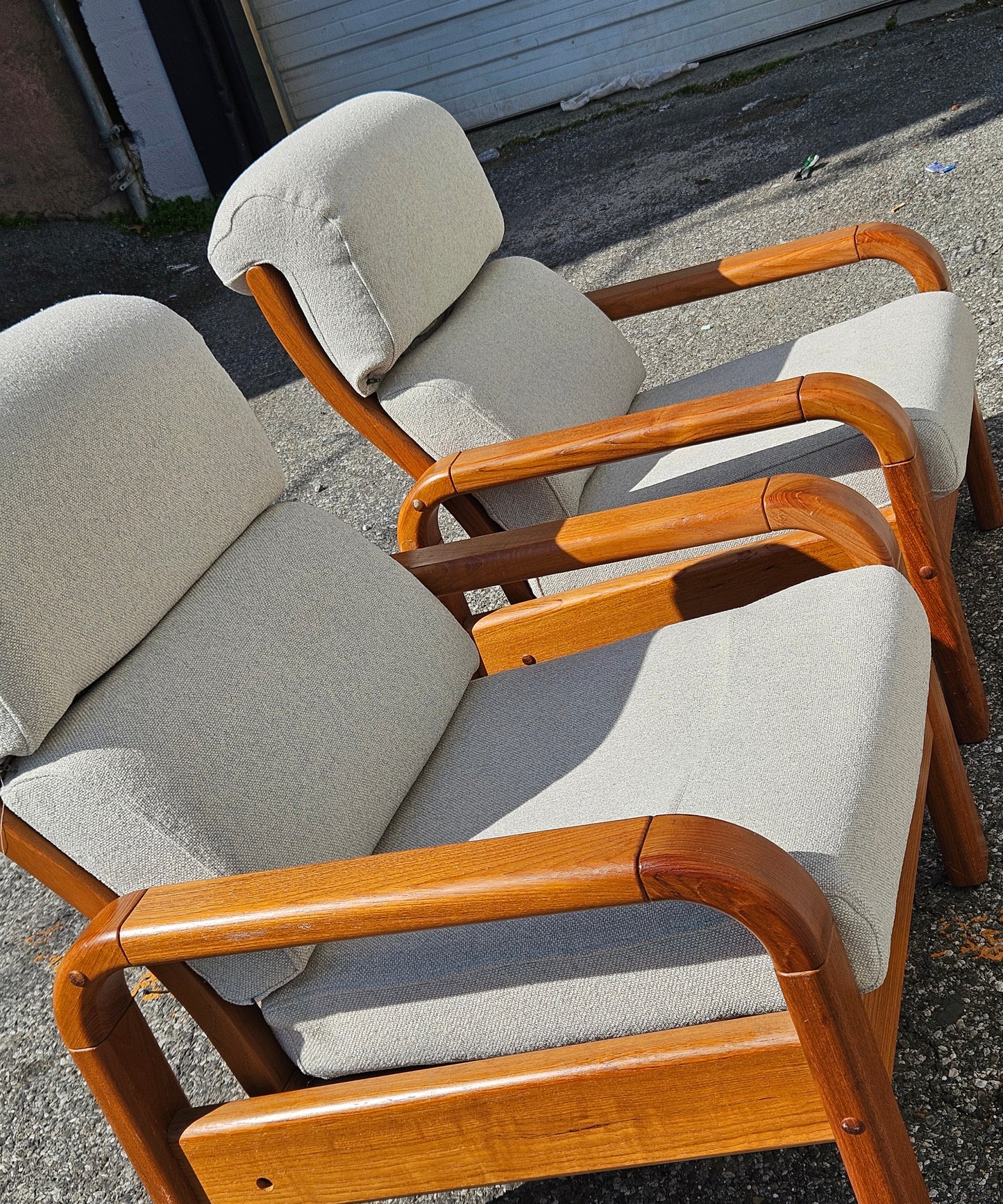 Danish Teak Lounge Chairs (Pair)