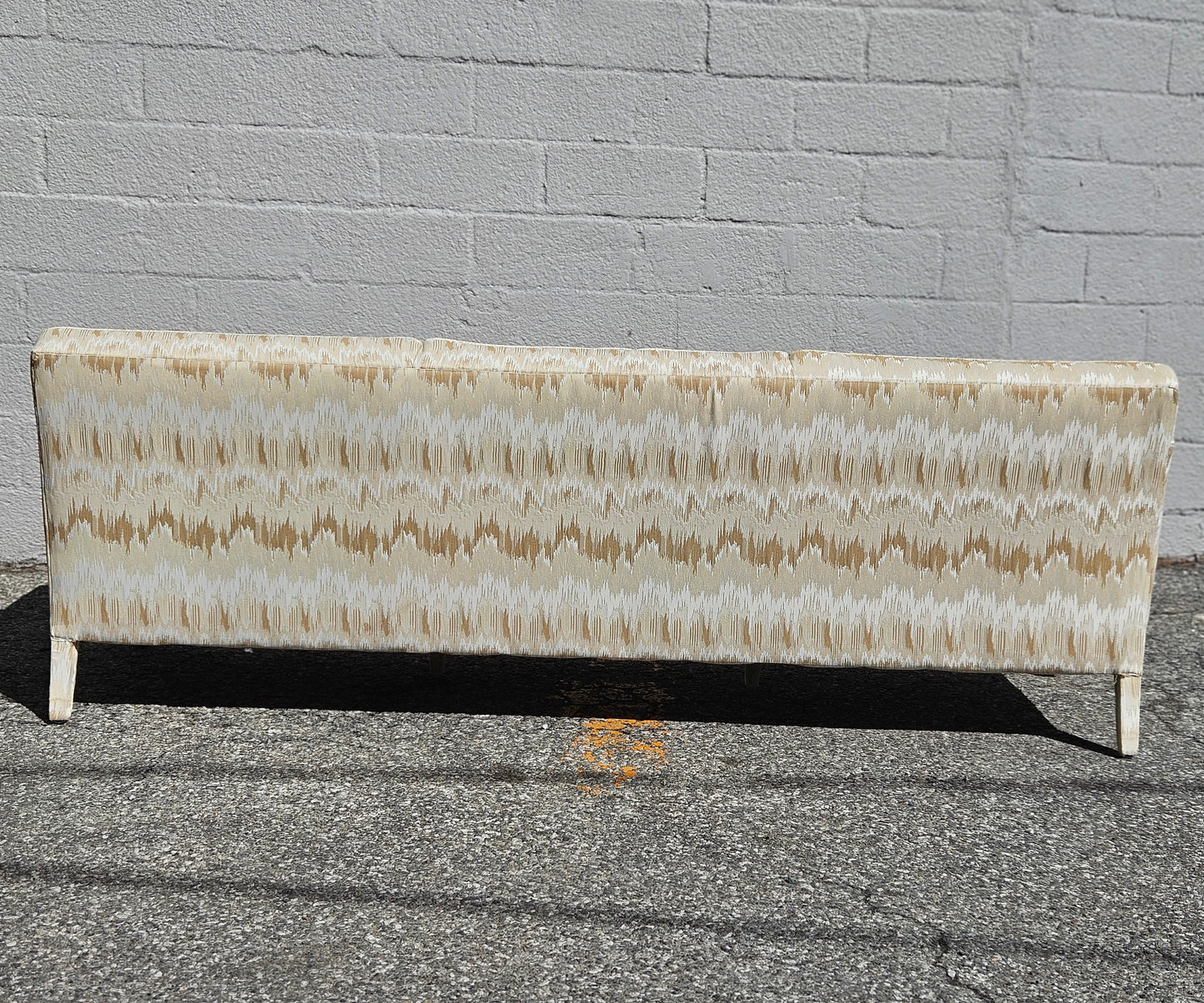 White Flame Stitch Sofa