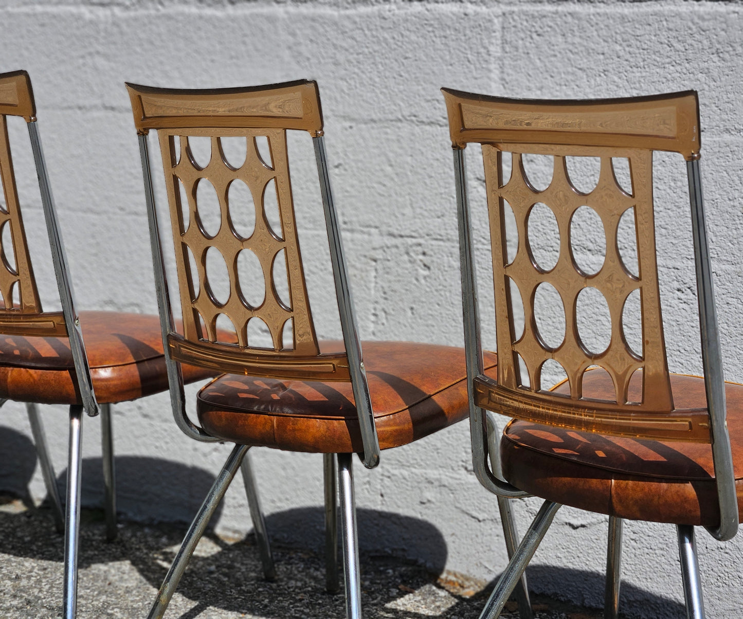 Retro Lucite Dining Chairs