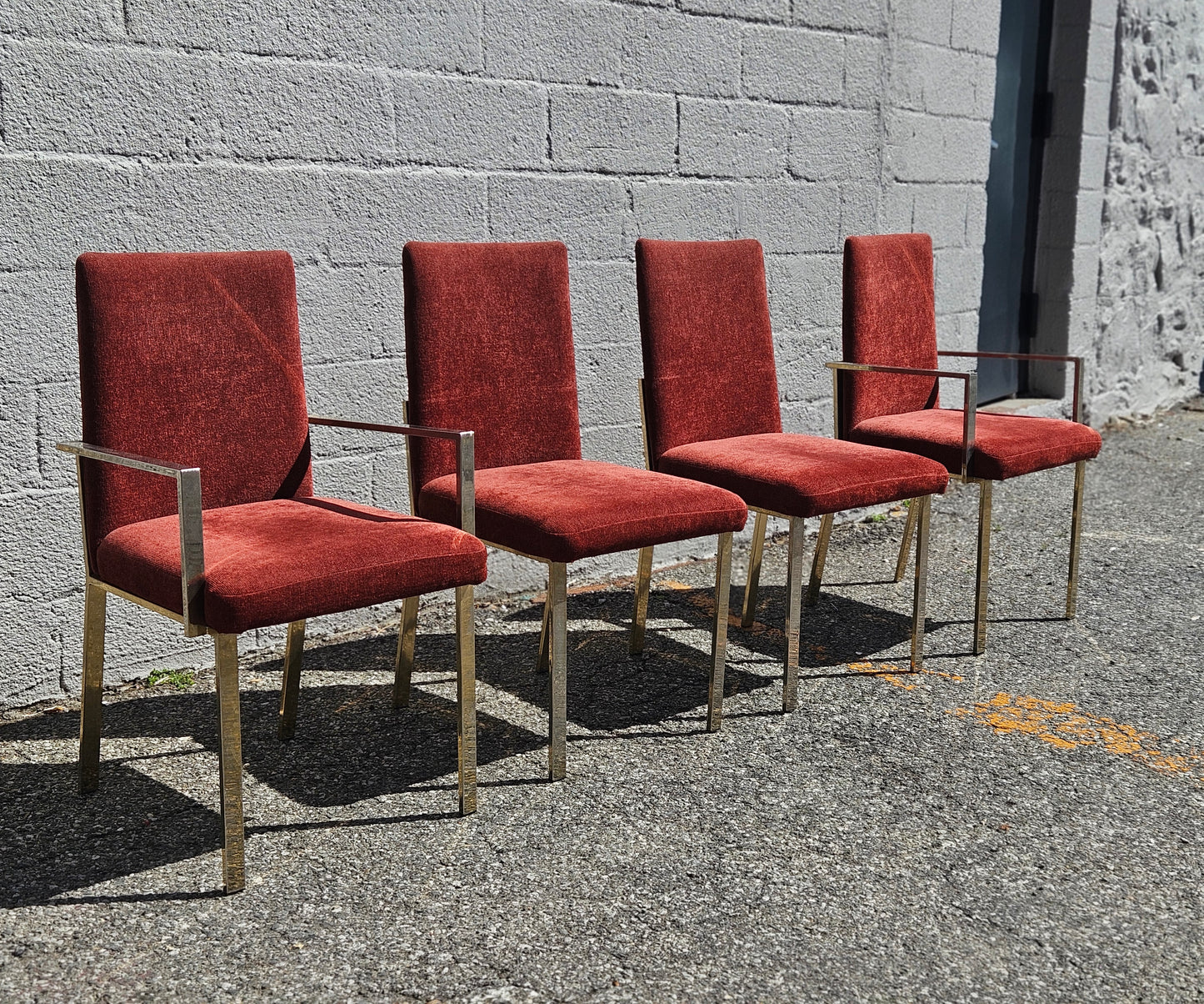 Rust Flatbar Dining Chair Set