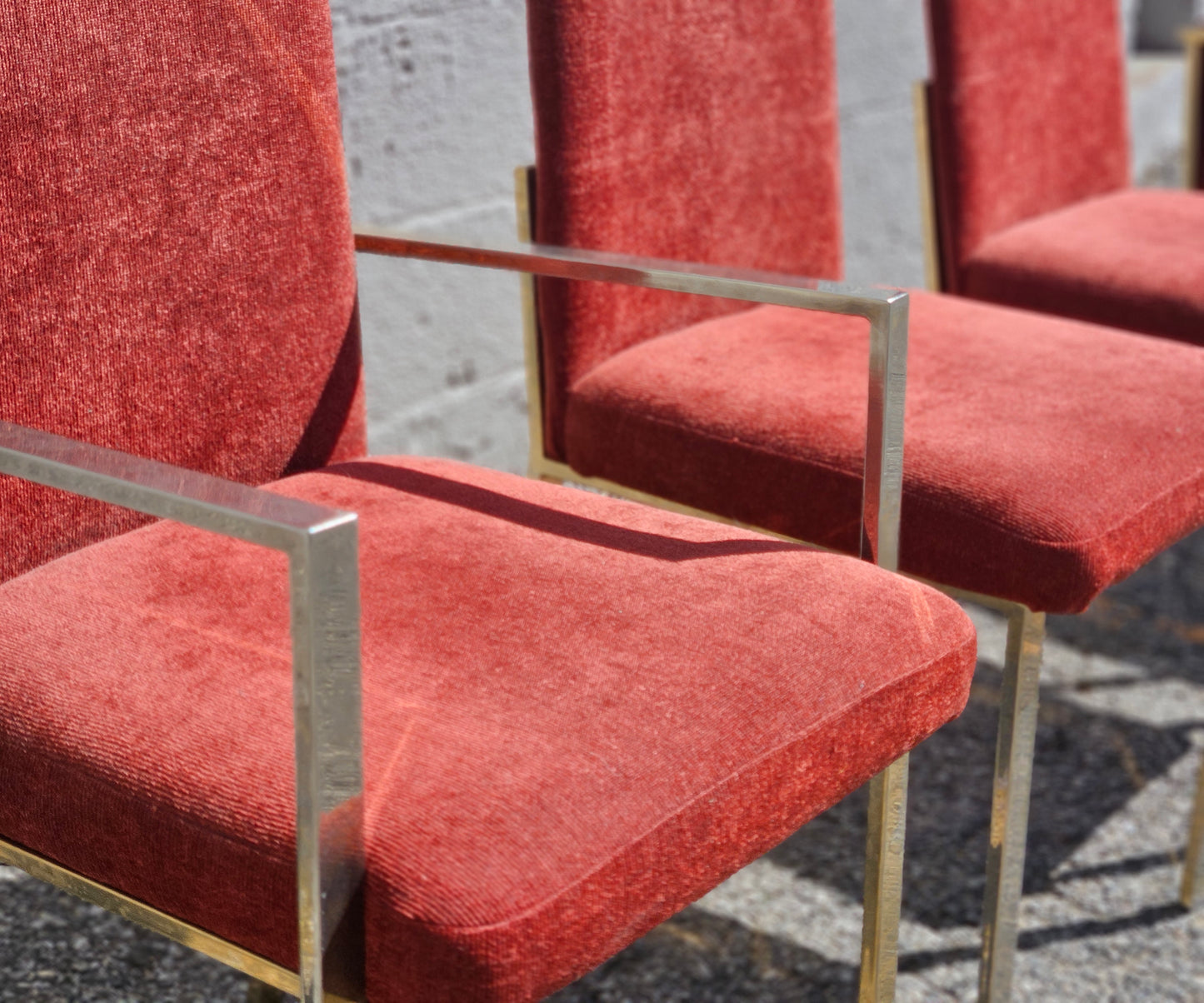 Rust Flatbar Dining Chair Set