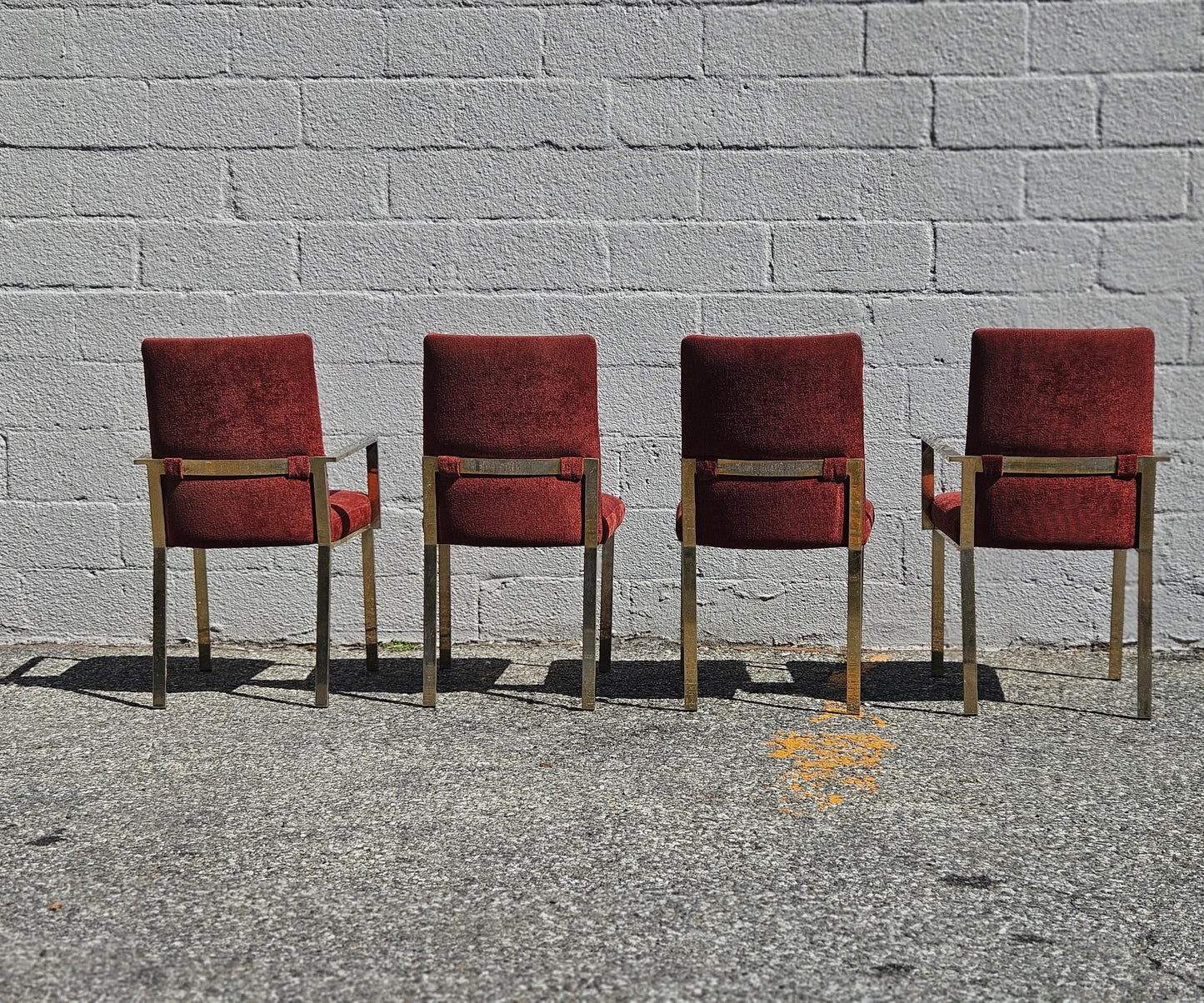Rust Flatbar Dining Chair Set