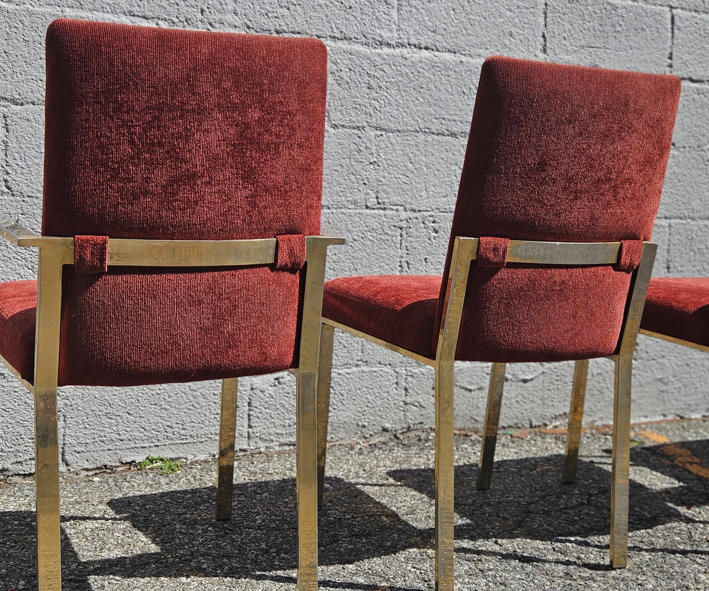 Rust Flatbar Dining Chair Set
