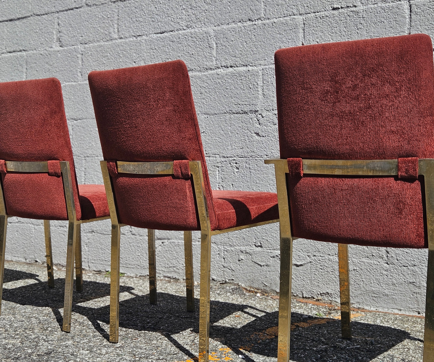 Rust Flatbar Dining Chair Set
