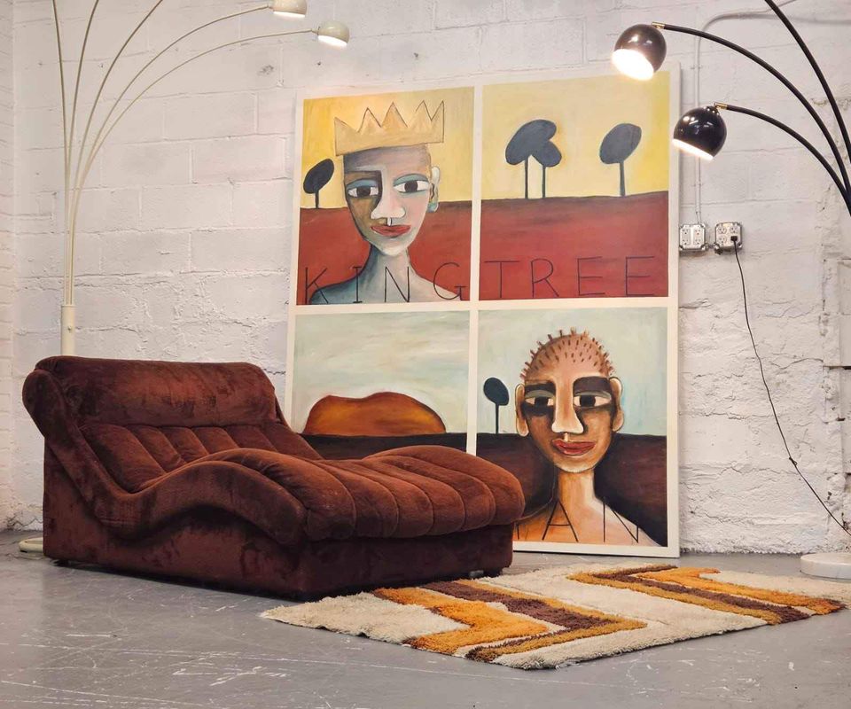 MCM Wave Chaise Lounge