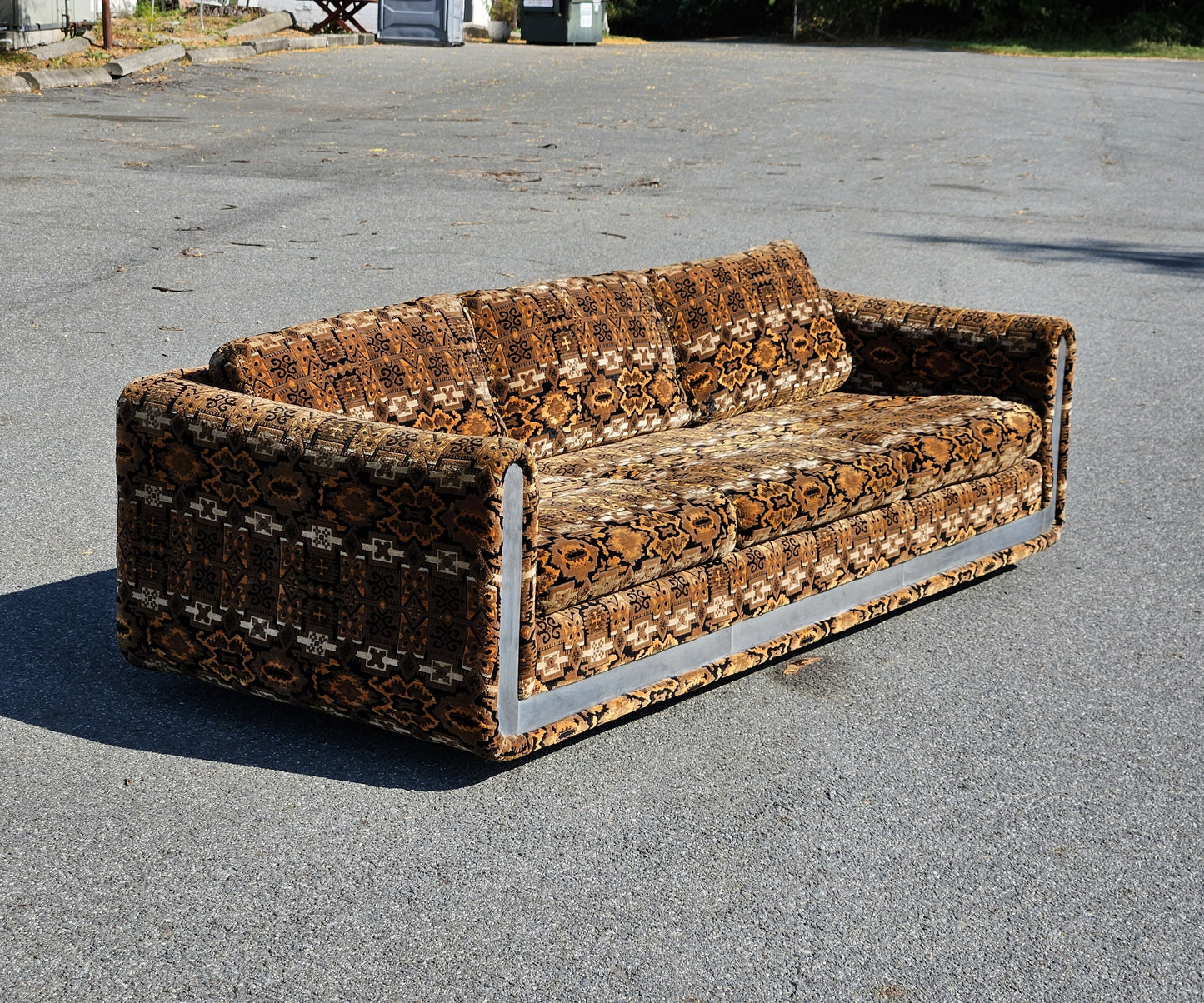 Mid Century Selig Geometric Sofa