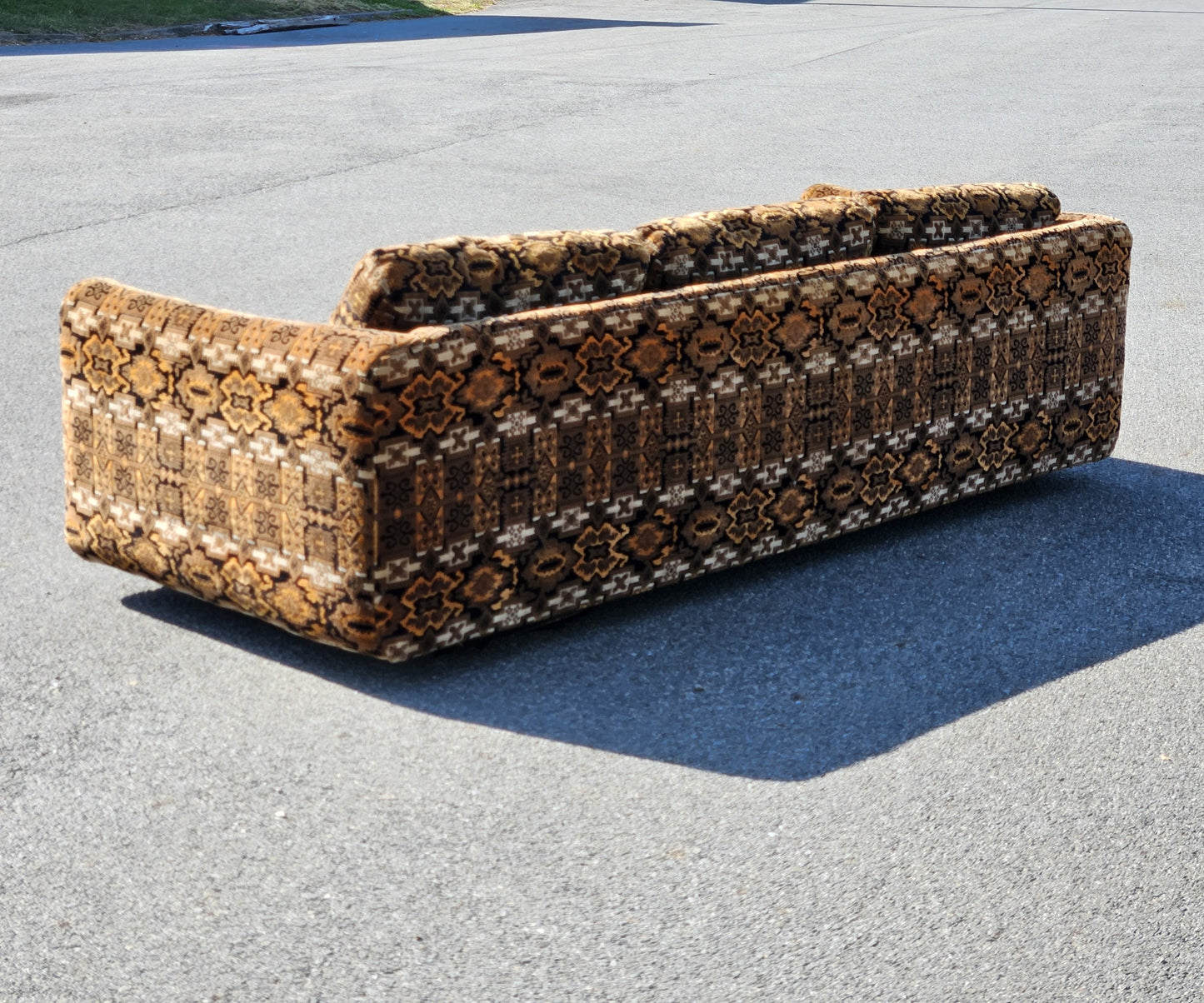 Mid Century Selig Geometric Sofa