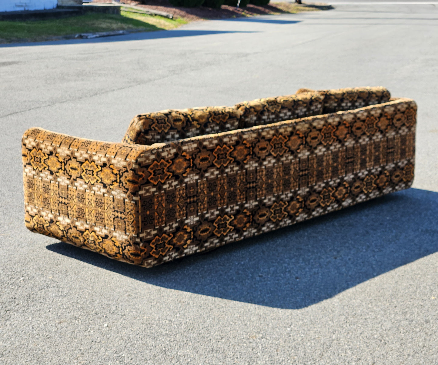Mid Century Selig Geometric Sofa