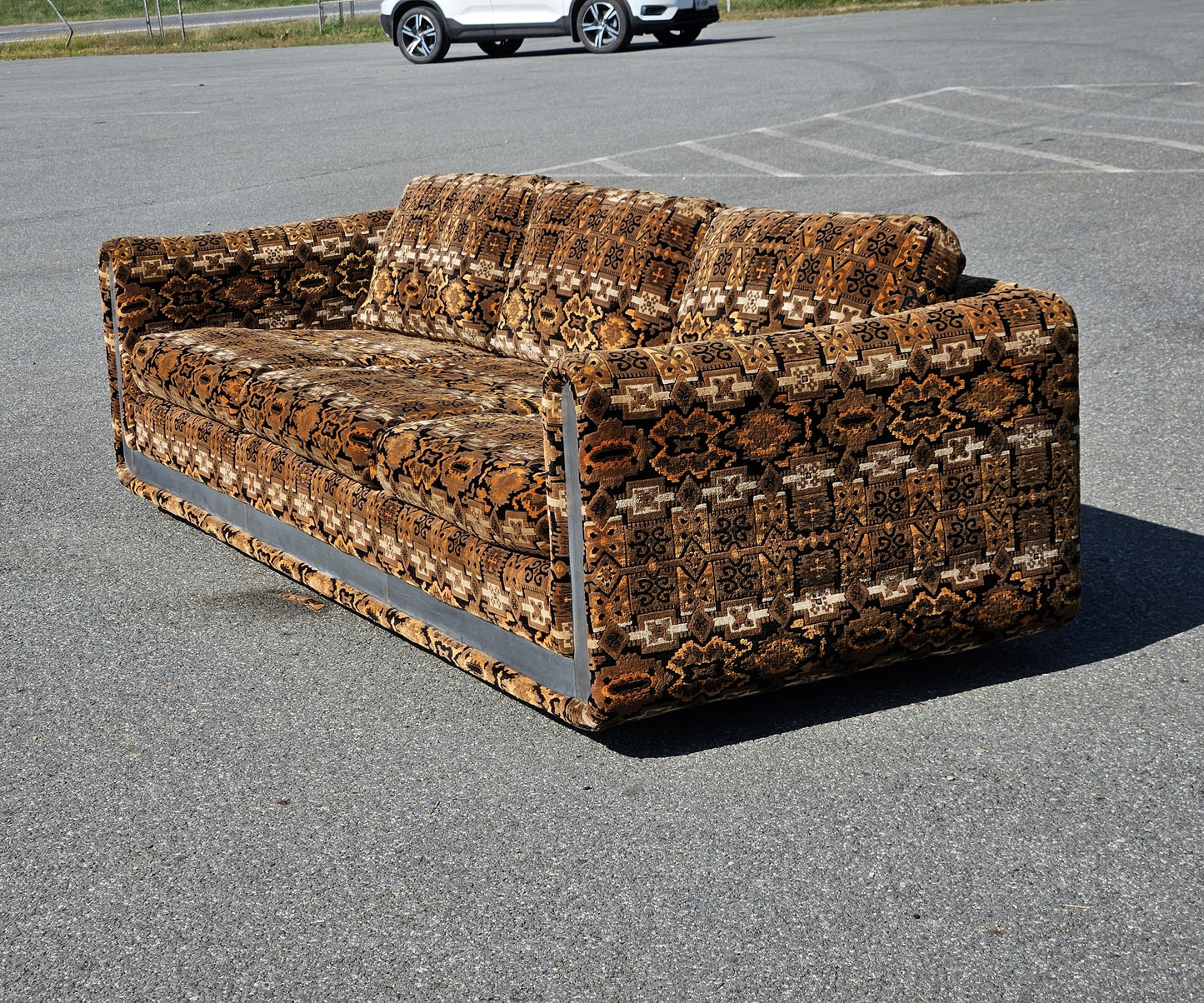 Mid Century Selig Geometric Sofa