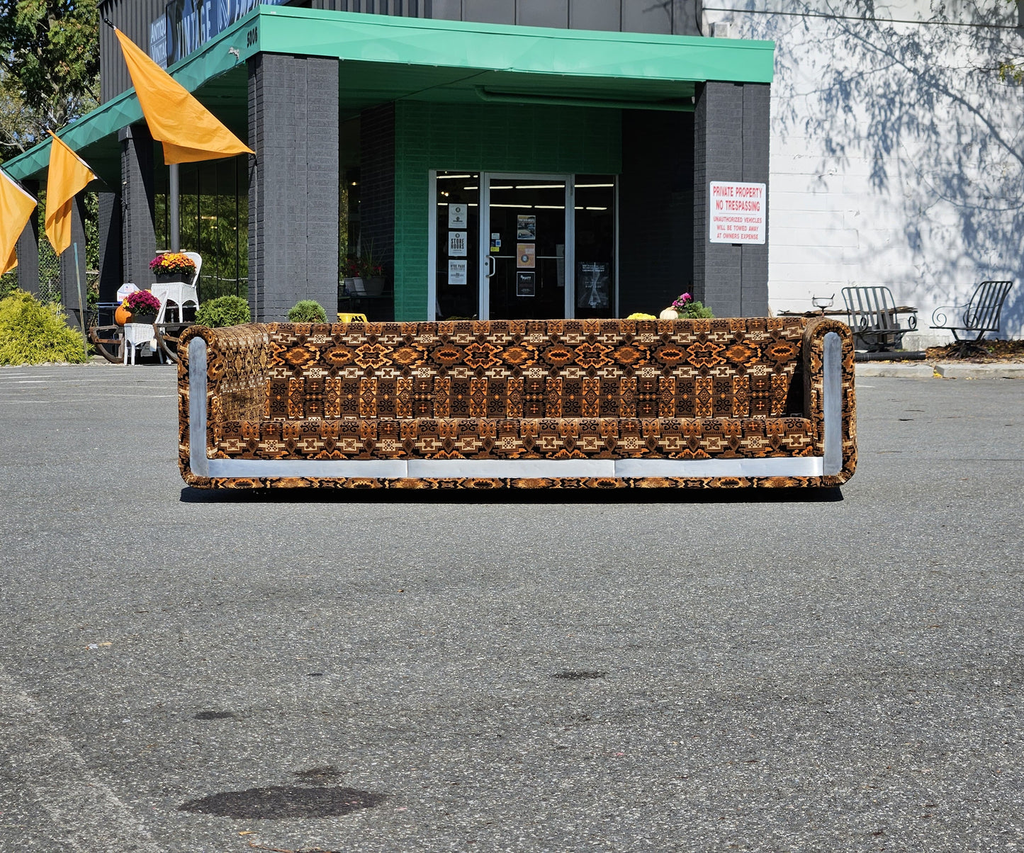 Mid Century Selig Geometric Sofa