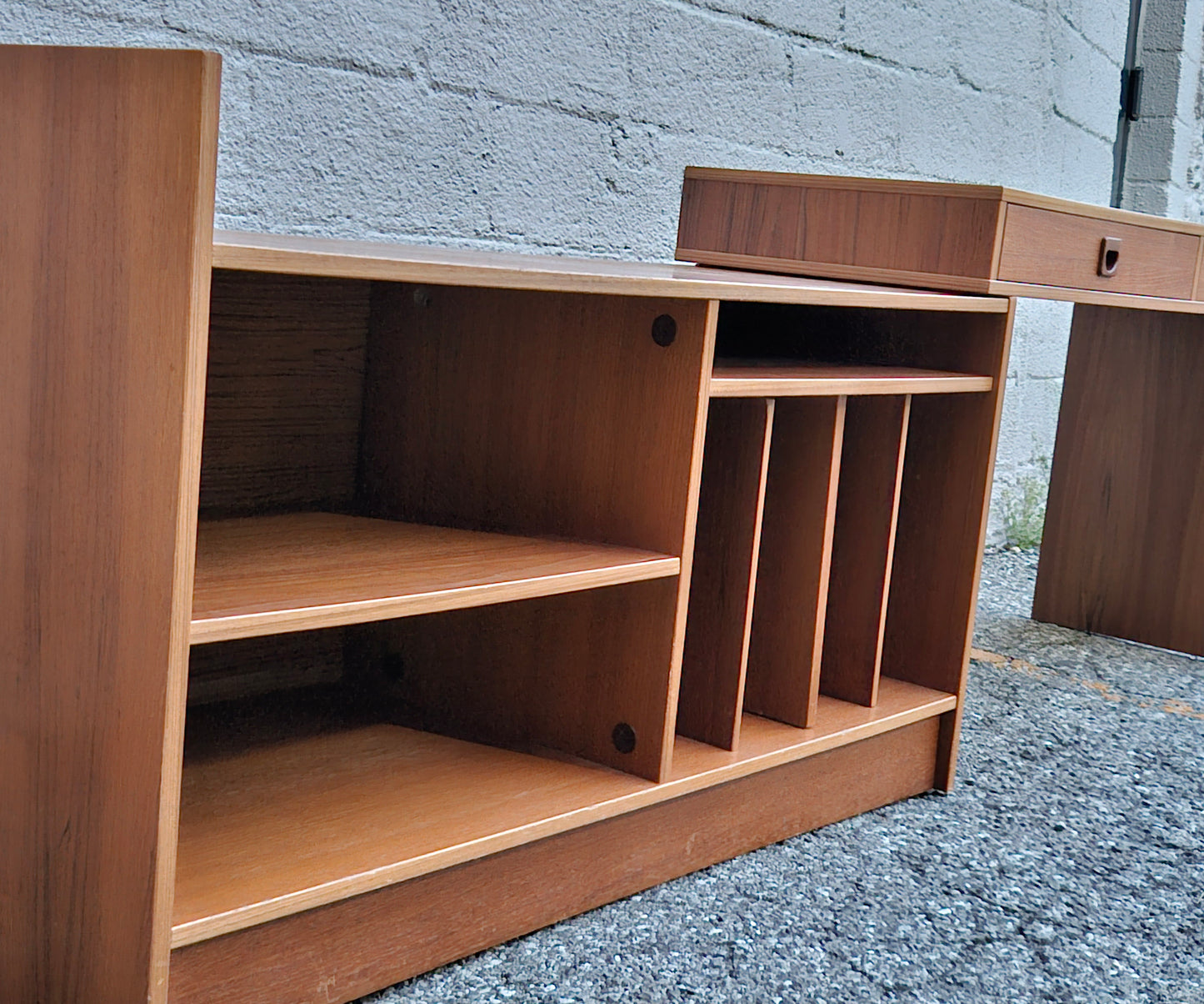 Expandable Teak Media Console
