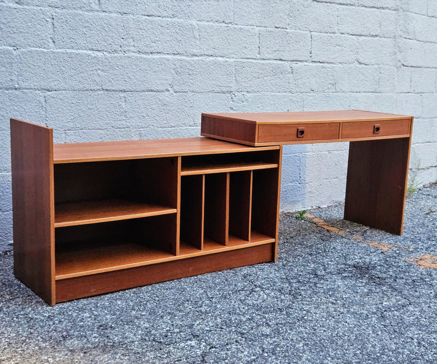 Expandable Teak Media Console
