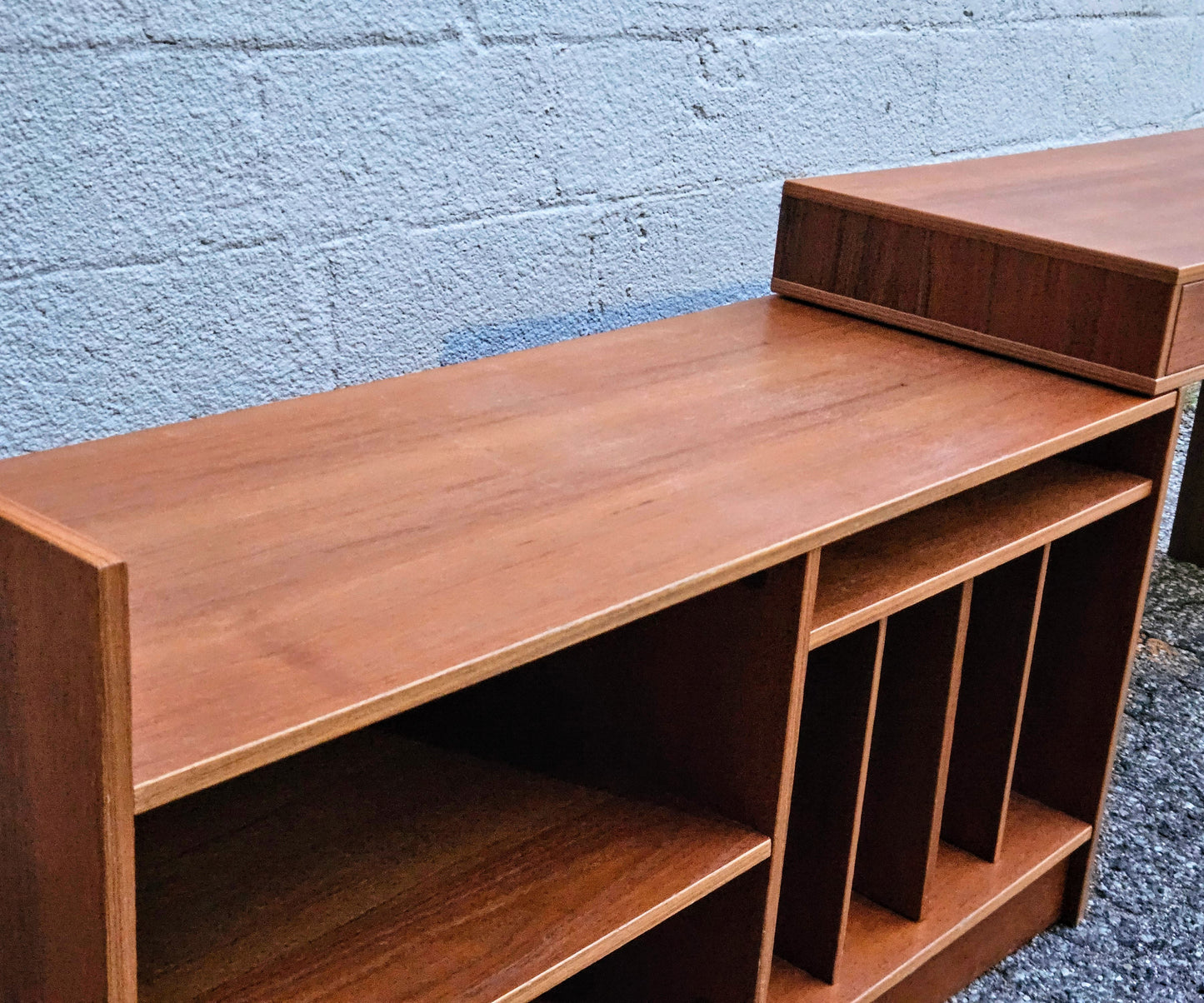 Expandable Teak Media Console