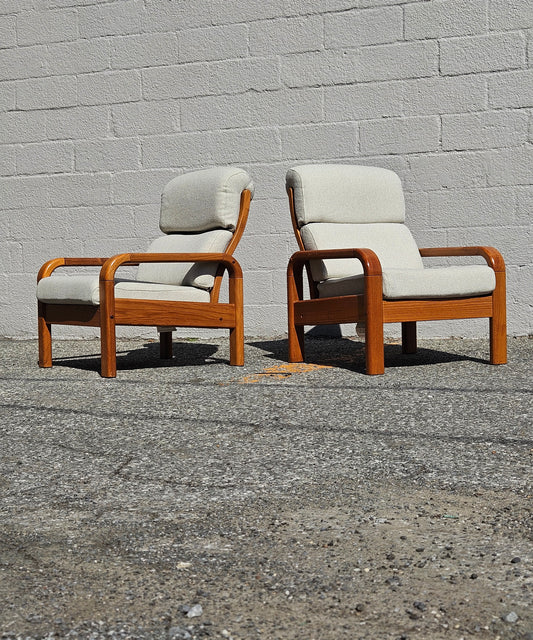 Danish Teak Lounge Chairs (Pair)