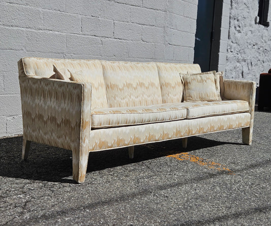 White Flame Stitch Sofa
