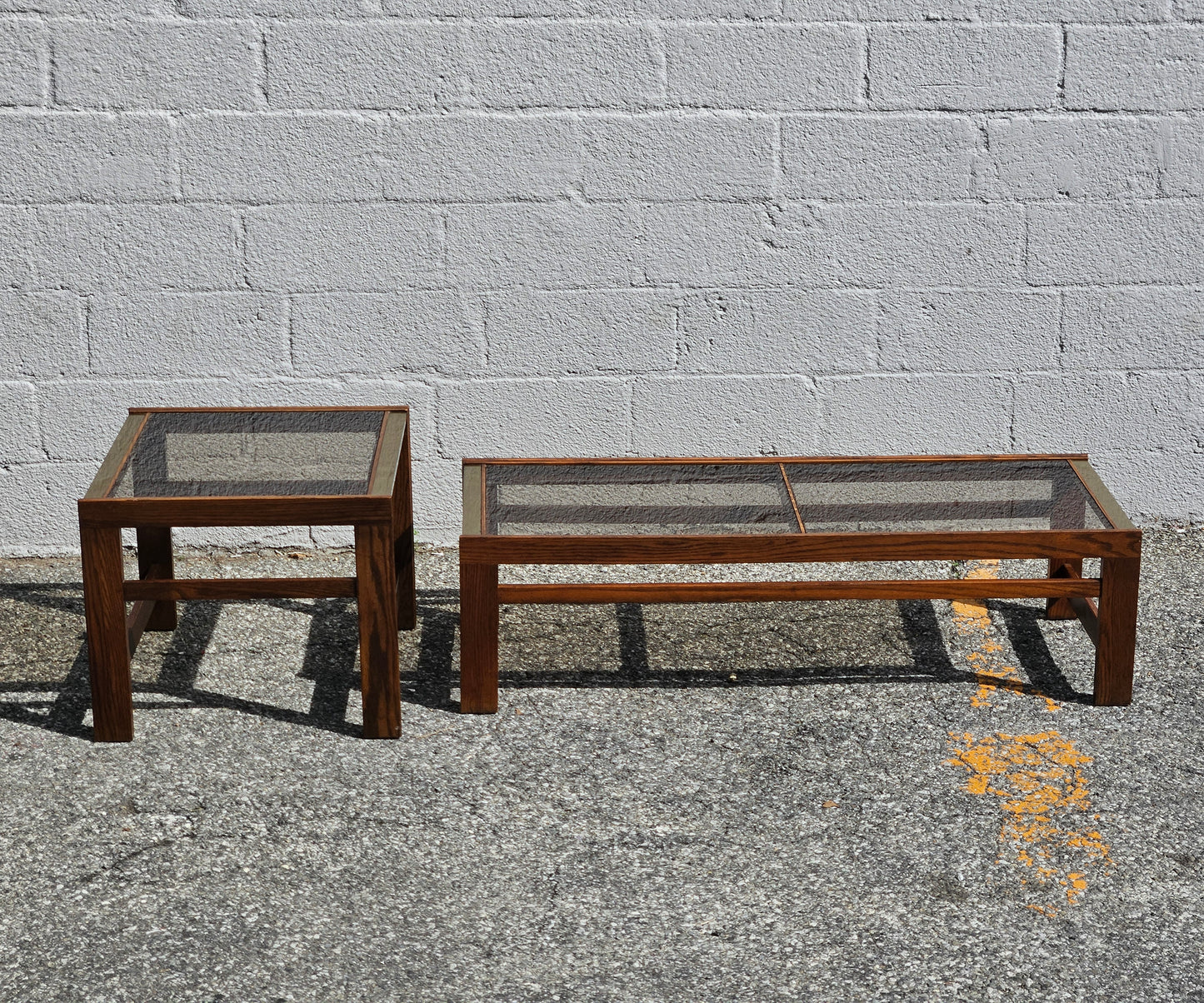Smoked Glass Table Set