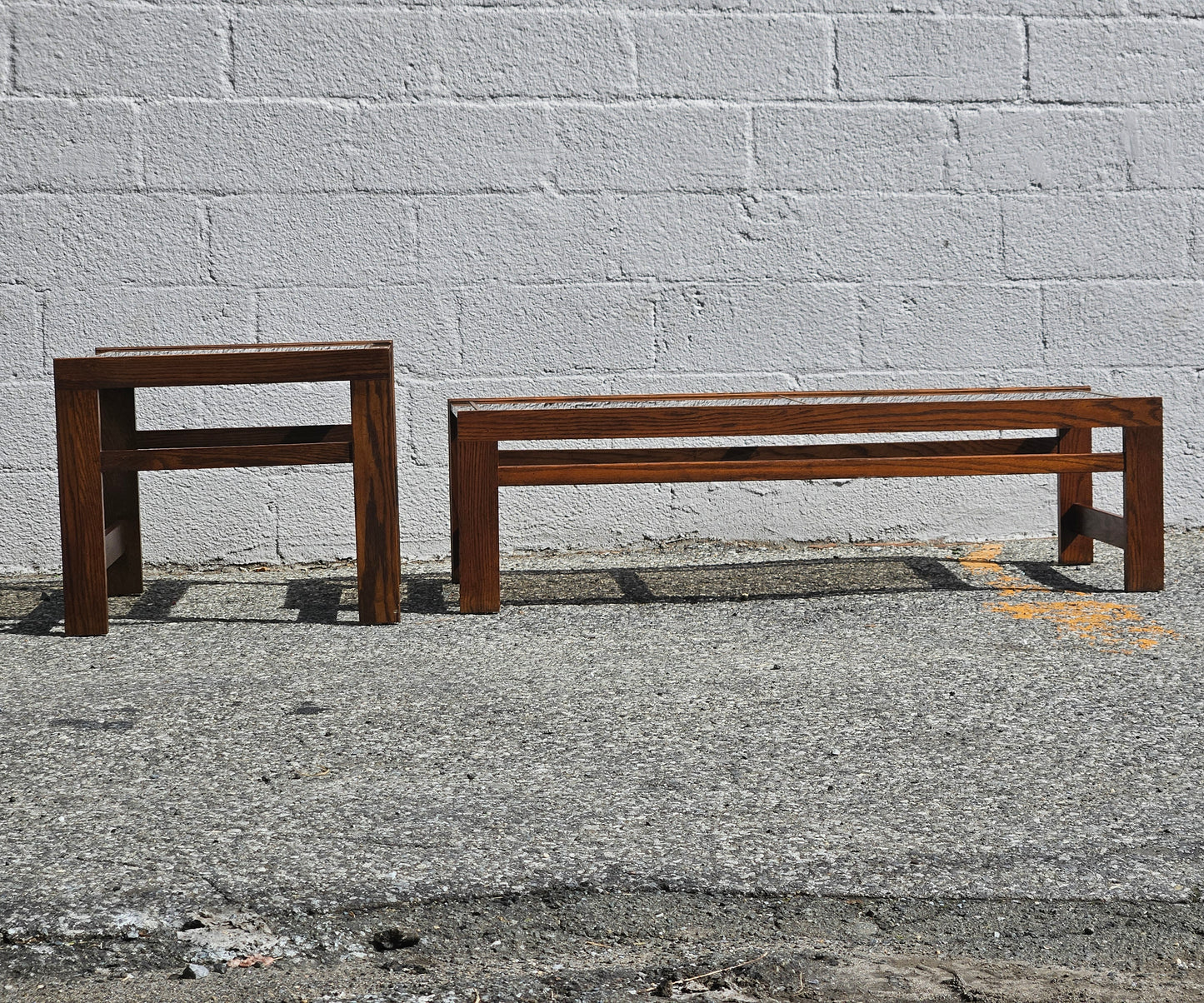Smoked Glass Table Set