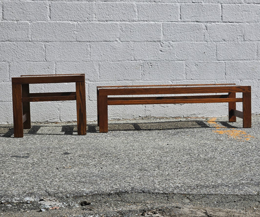 Smoked Glass Table Set
