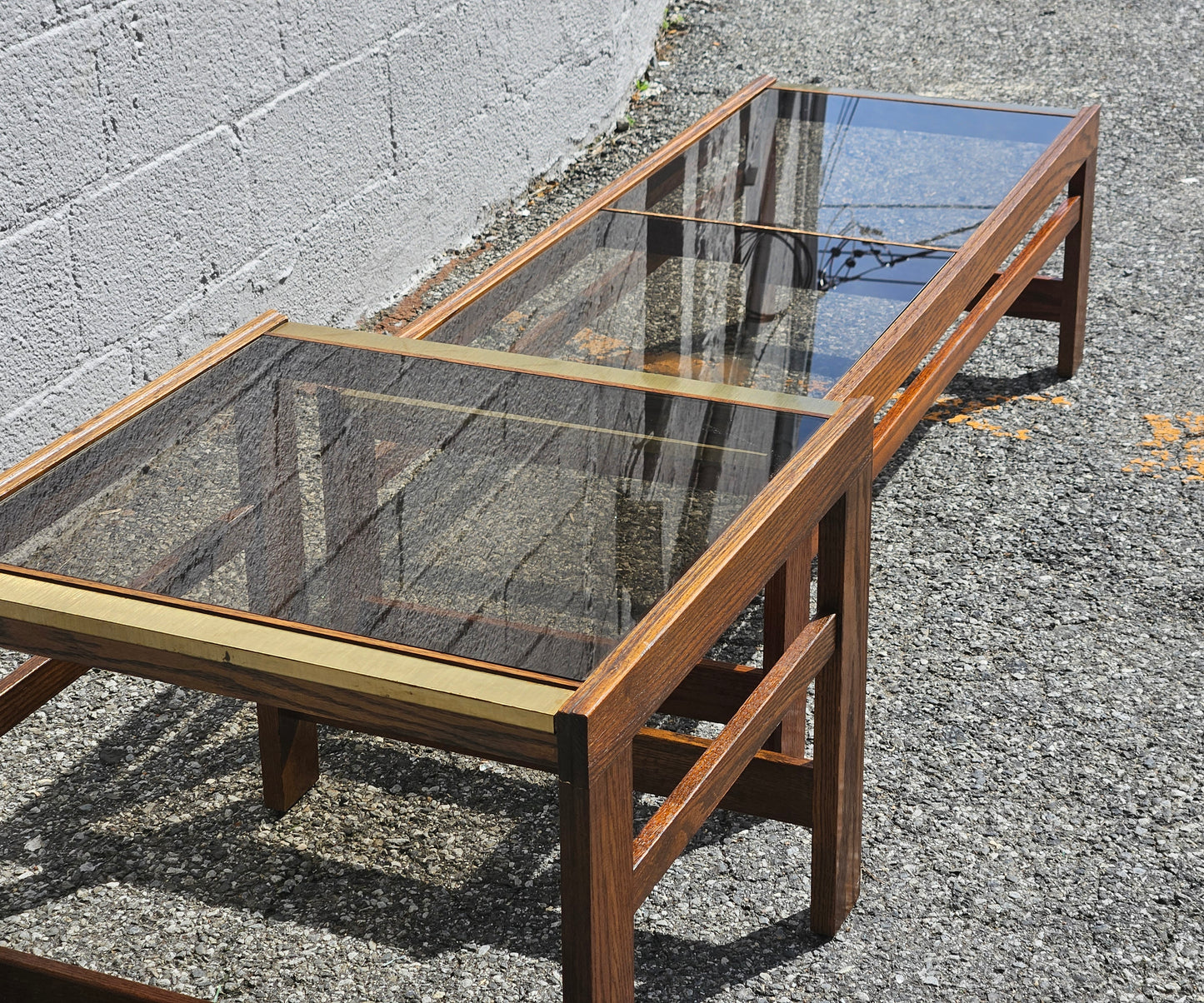 Smoked Glass Table Set