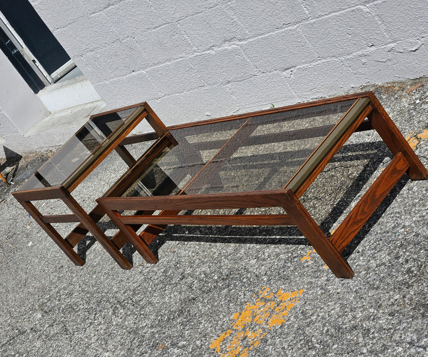 Smoked Glass Table Set
