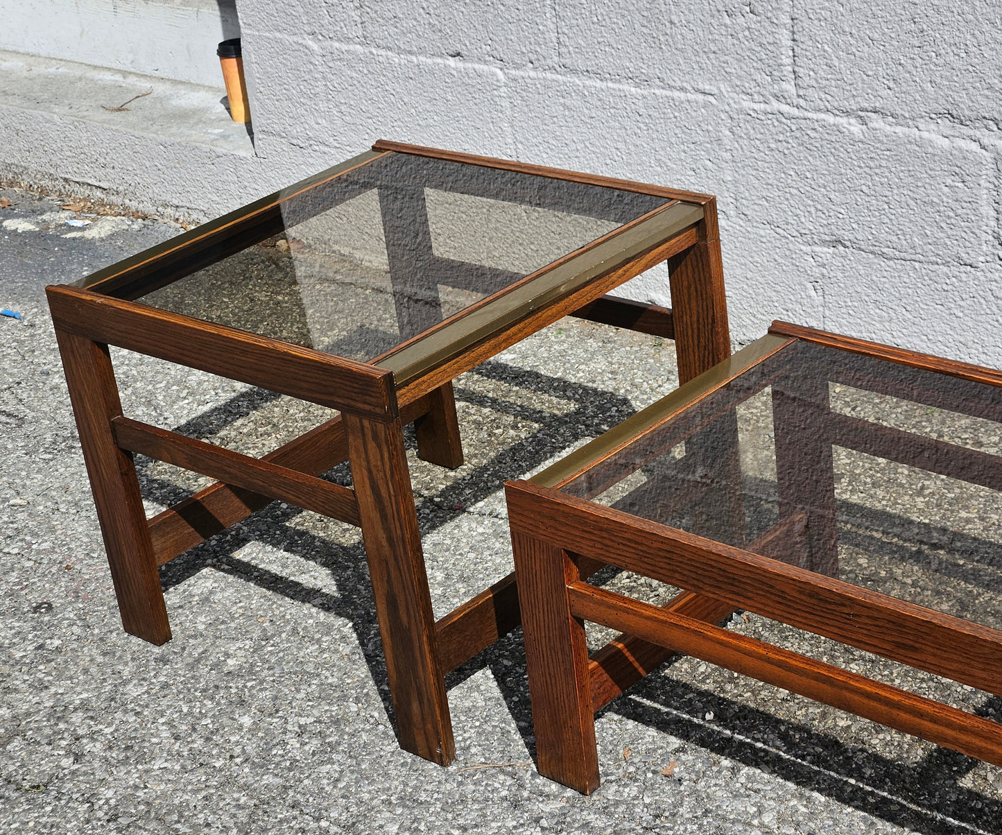 Smoked Glass Table Set