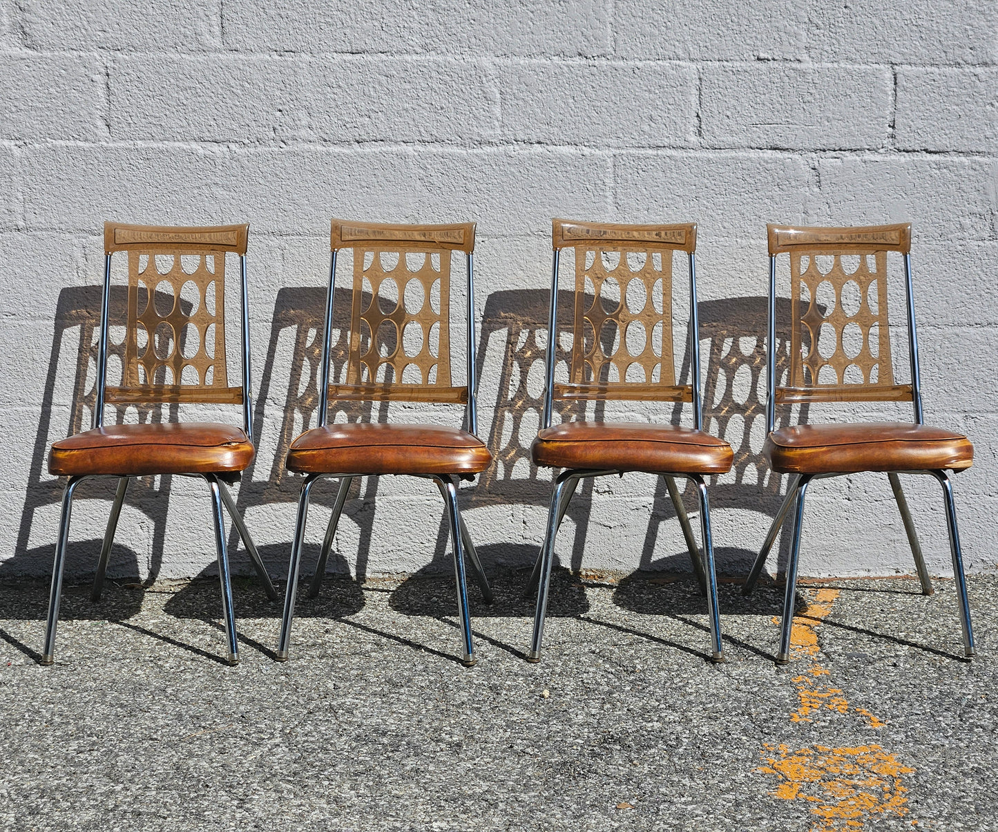 Retro Lucite Dining Chairs