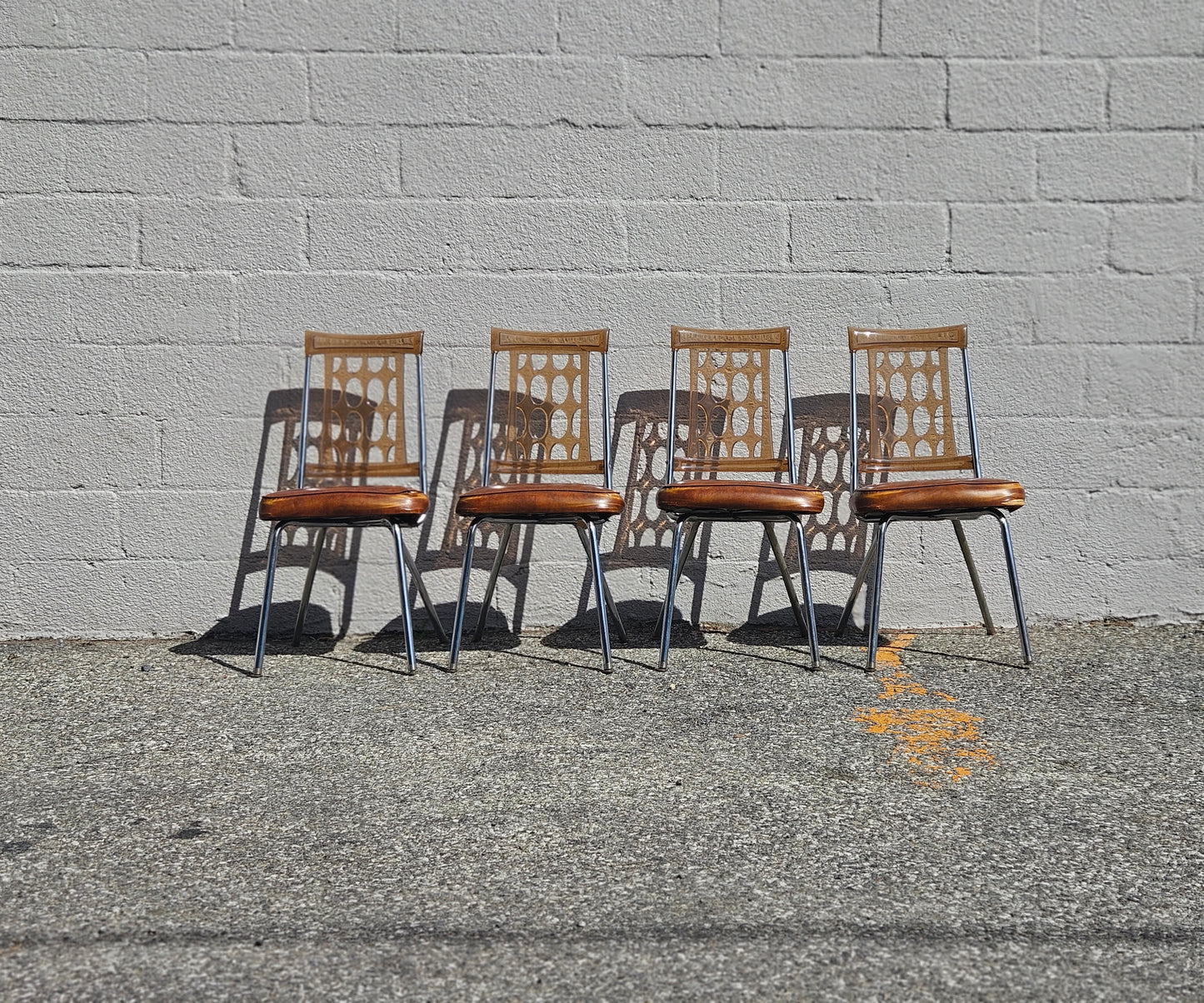 Retro Lucite Dining Chairs