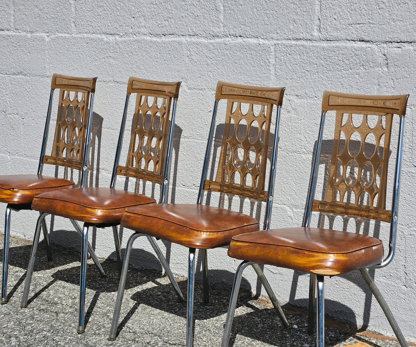 Retro Lucite Dining Chairs