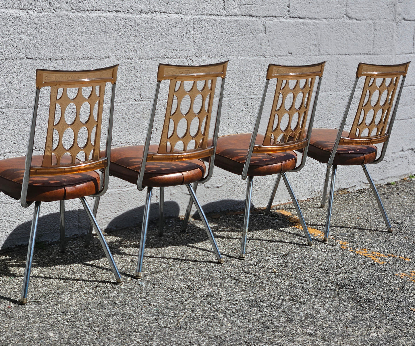 Retro Lucite Dining Chairs
