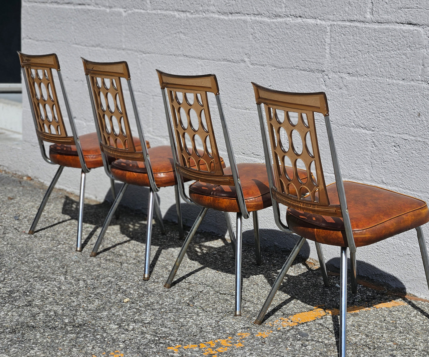 Retro Lucite Dining Chairs