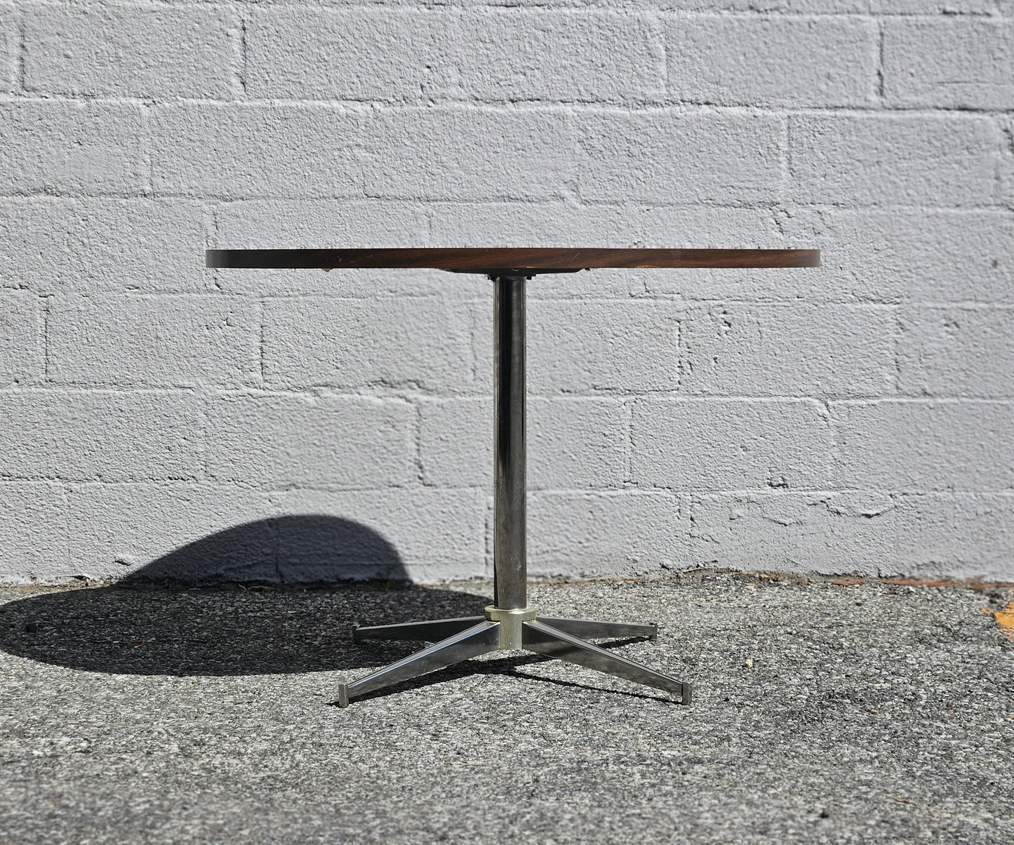 Laminate Dining Table with Chrome Base