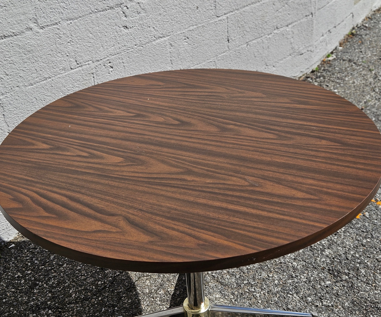 Laminate Dining Table with Chrome Base