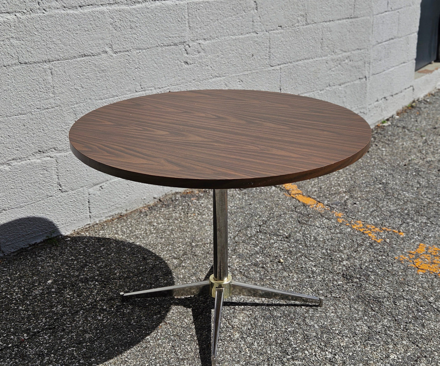 Laminate Dining Table with Chrome Base