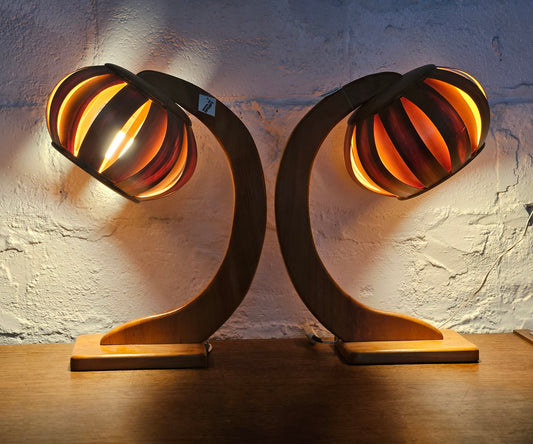 Scandinavian Bentwood Lamp Set