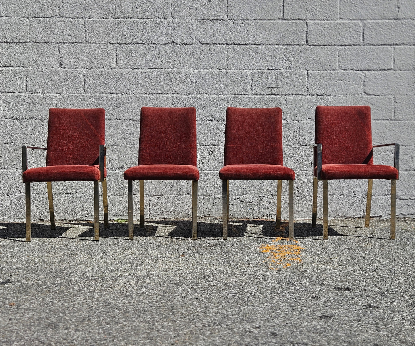 Rust Flatbar Dining Chair Set