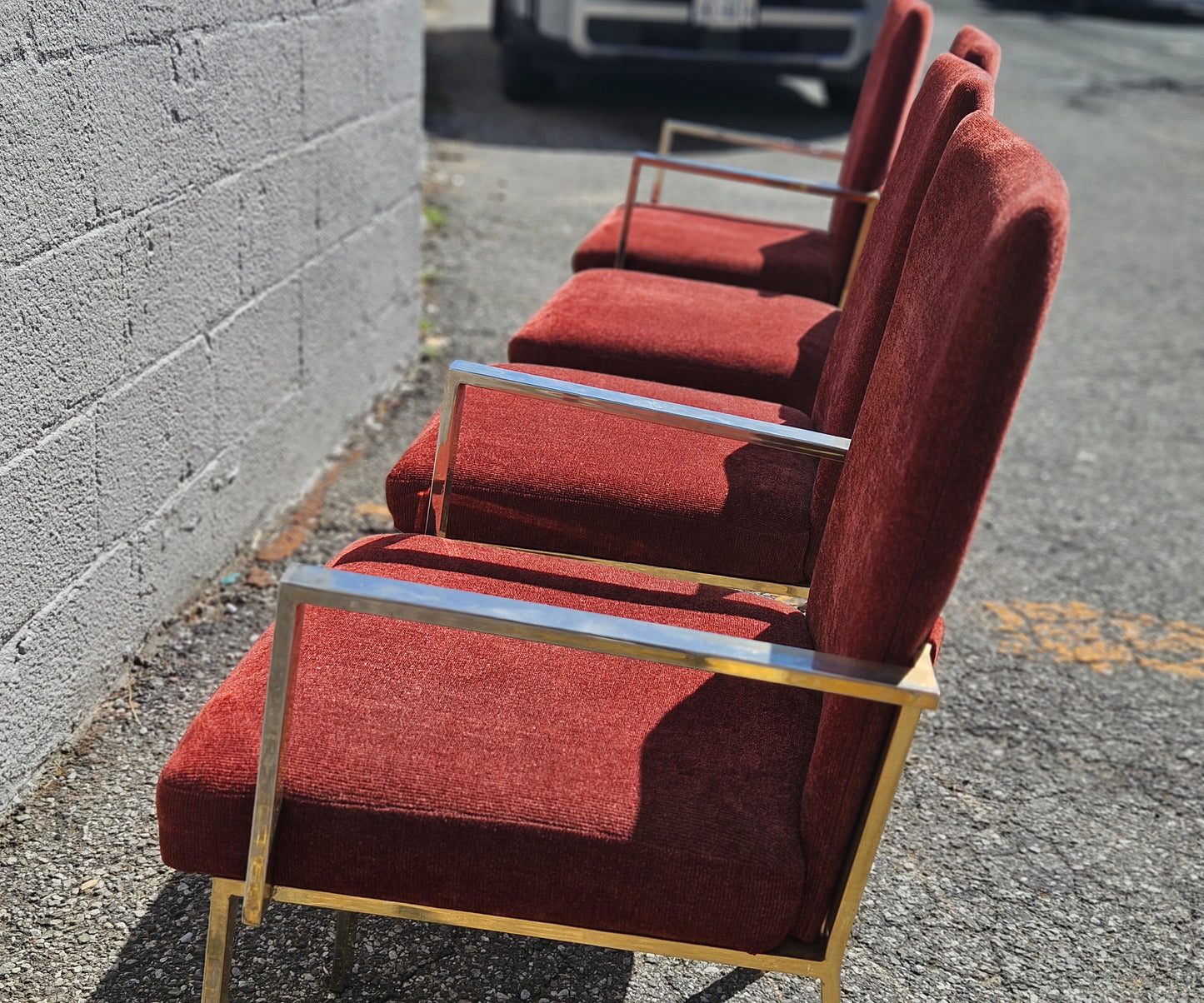 Rust Flatbar Dining Chair Set