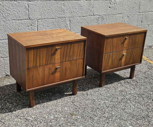 MCM Walnut Nightstands (pair)