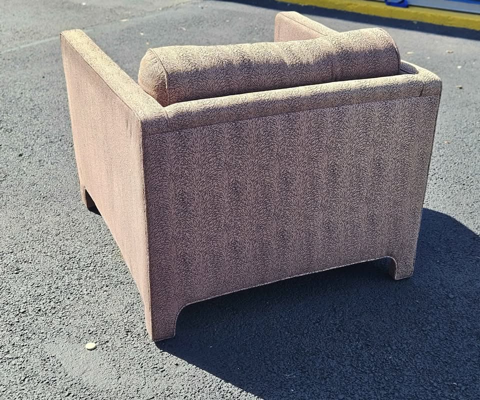 Vintage Parsons Style Accent Chair