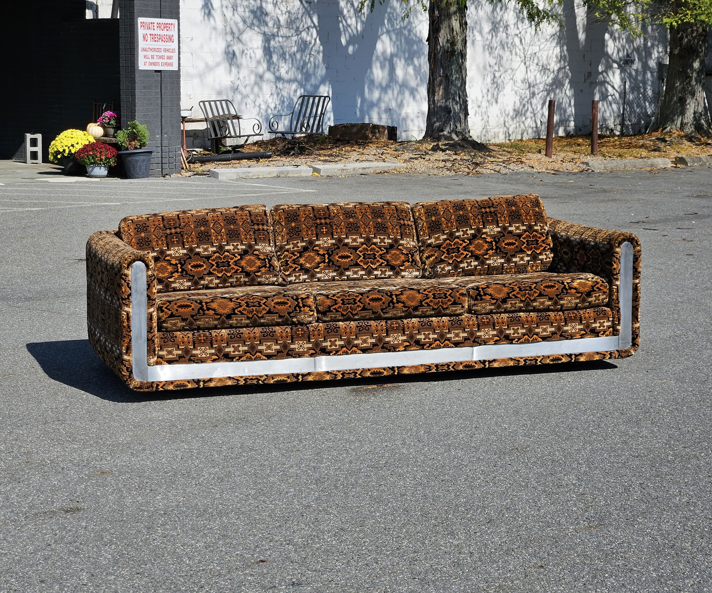 Mid Century Selig Geometric Sofa