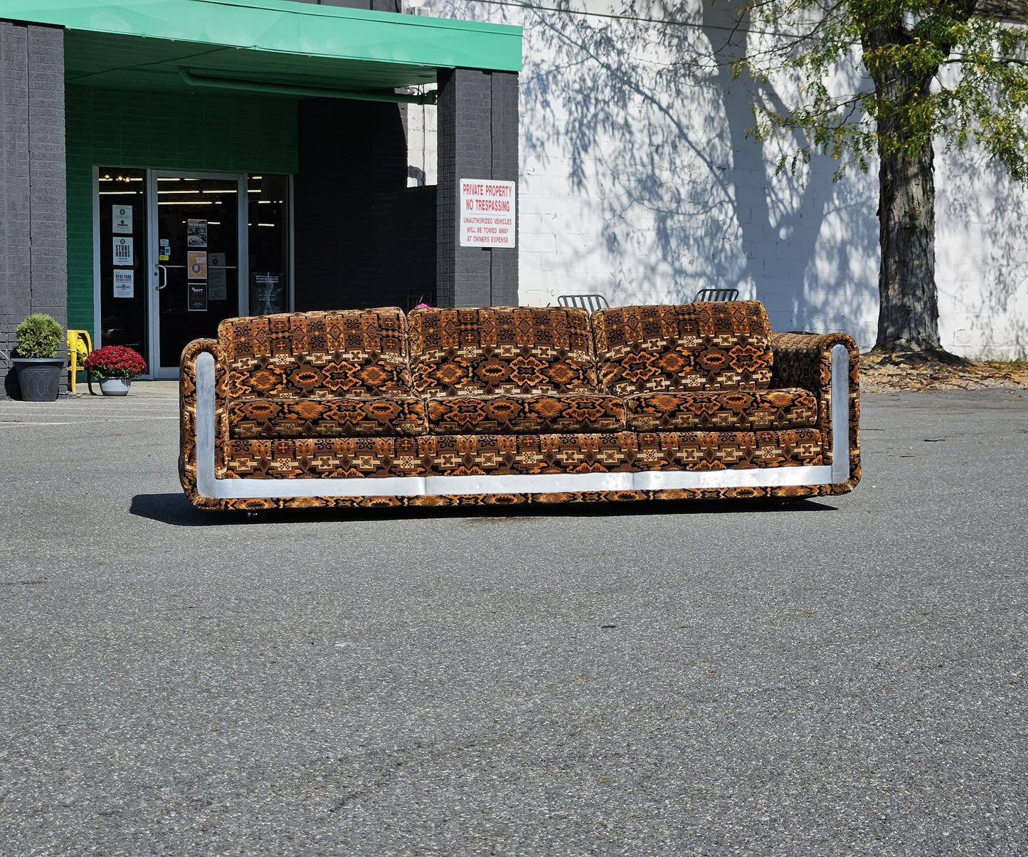 Mid Century Selig Geometric Sofa