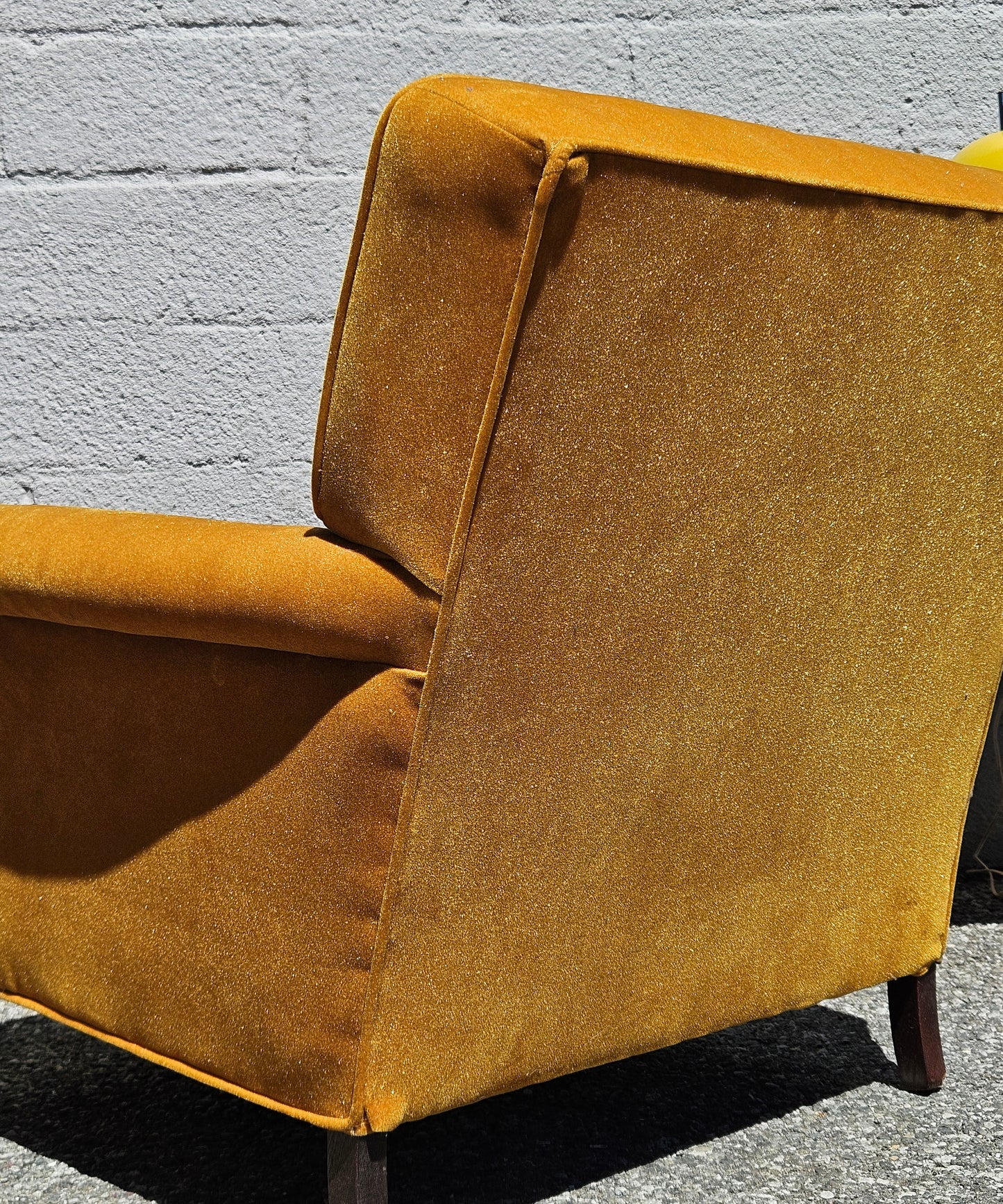 Gold Velvet Arm Chairs