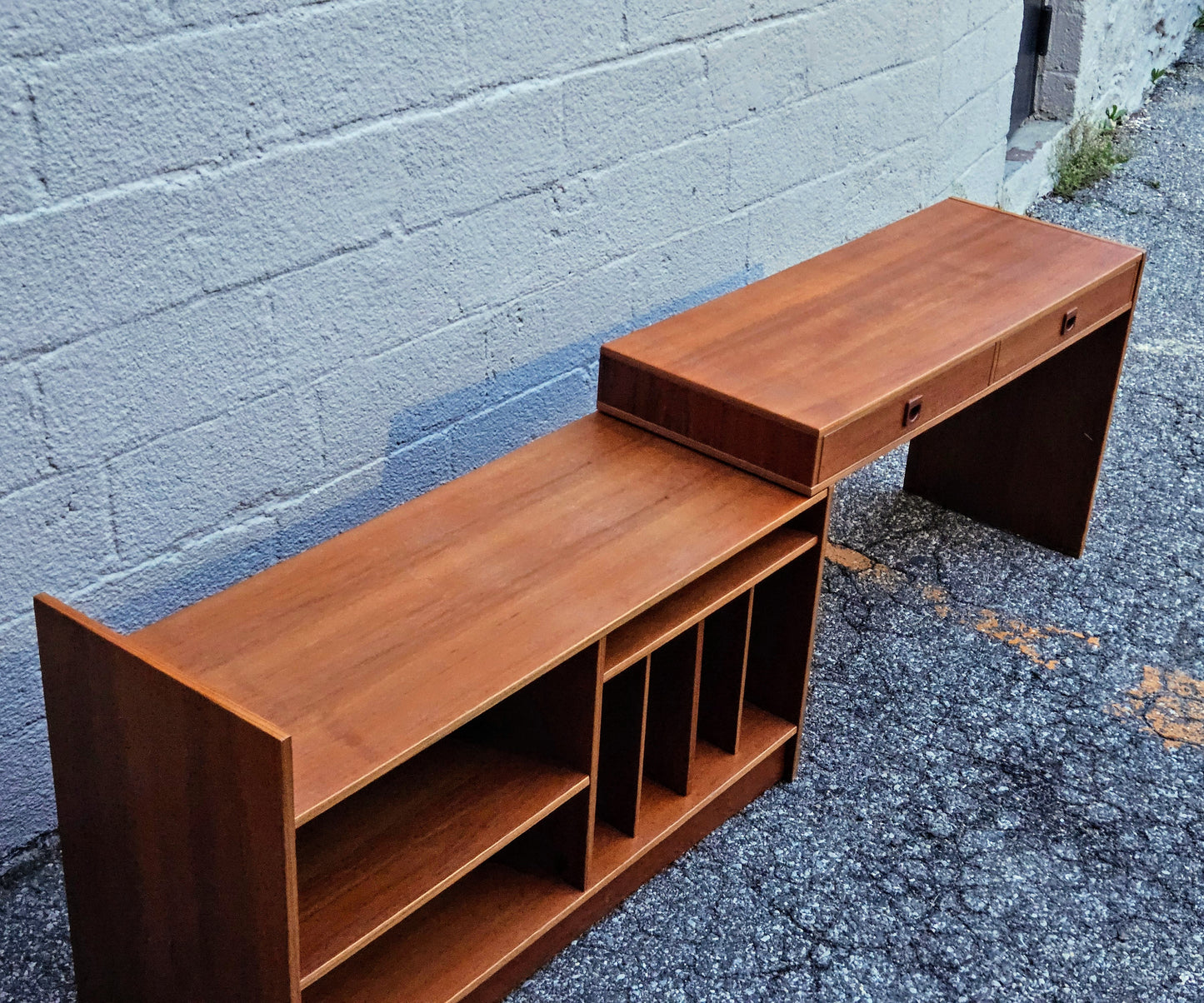 Expandable Teak Media Console