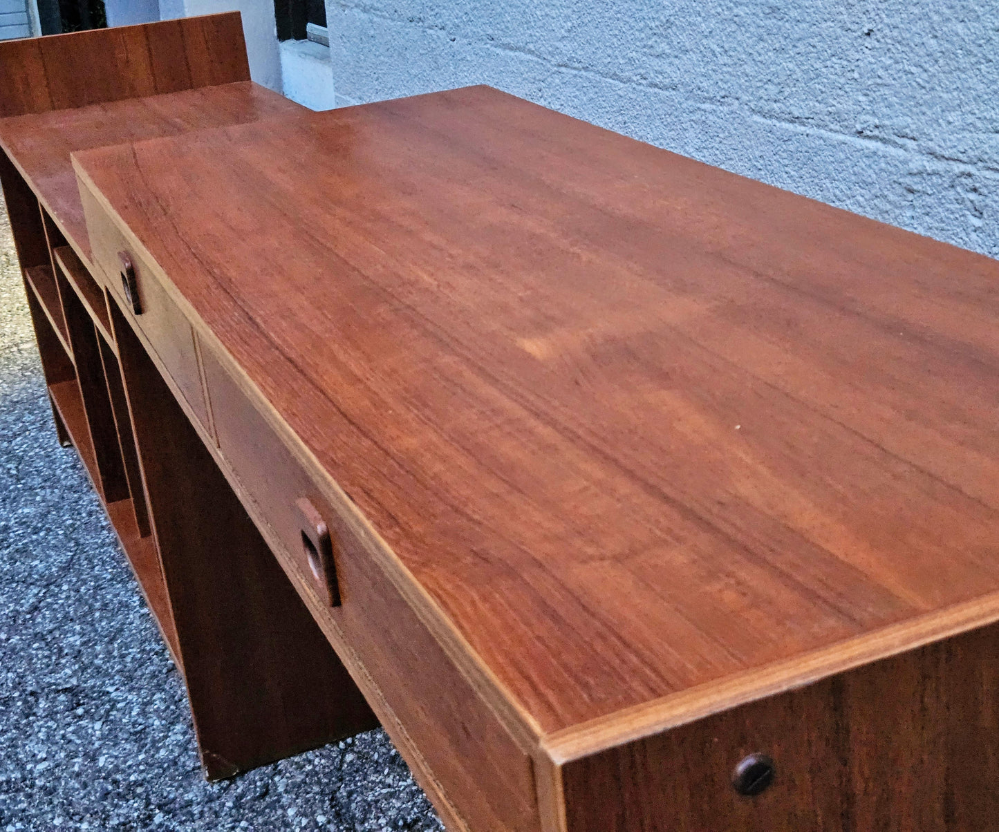 Expandable Teak Media Console