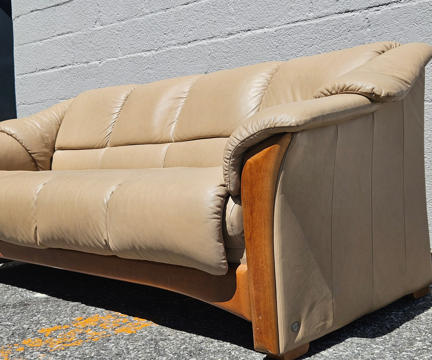 Ekornes Collection Leather Sofa
