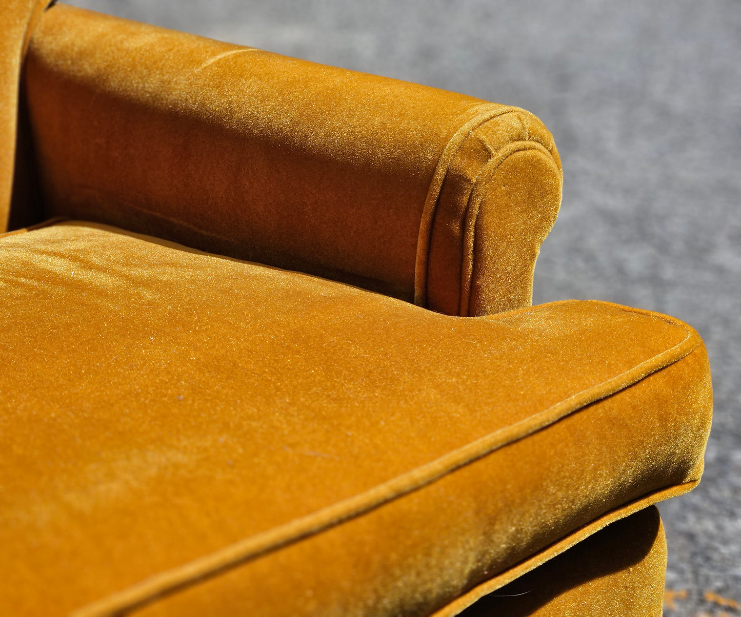 Gold Velvet Arm Chairs